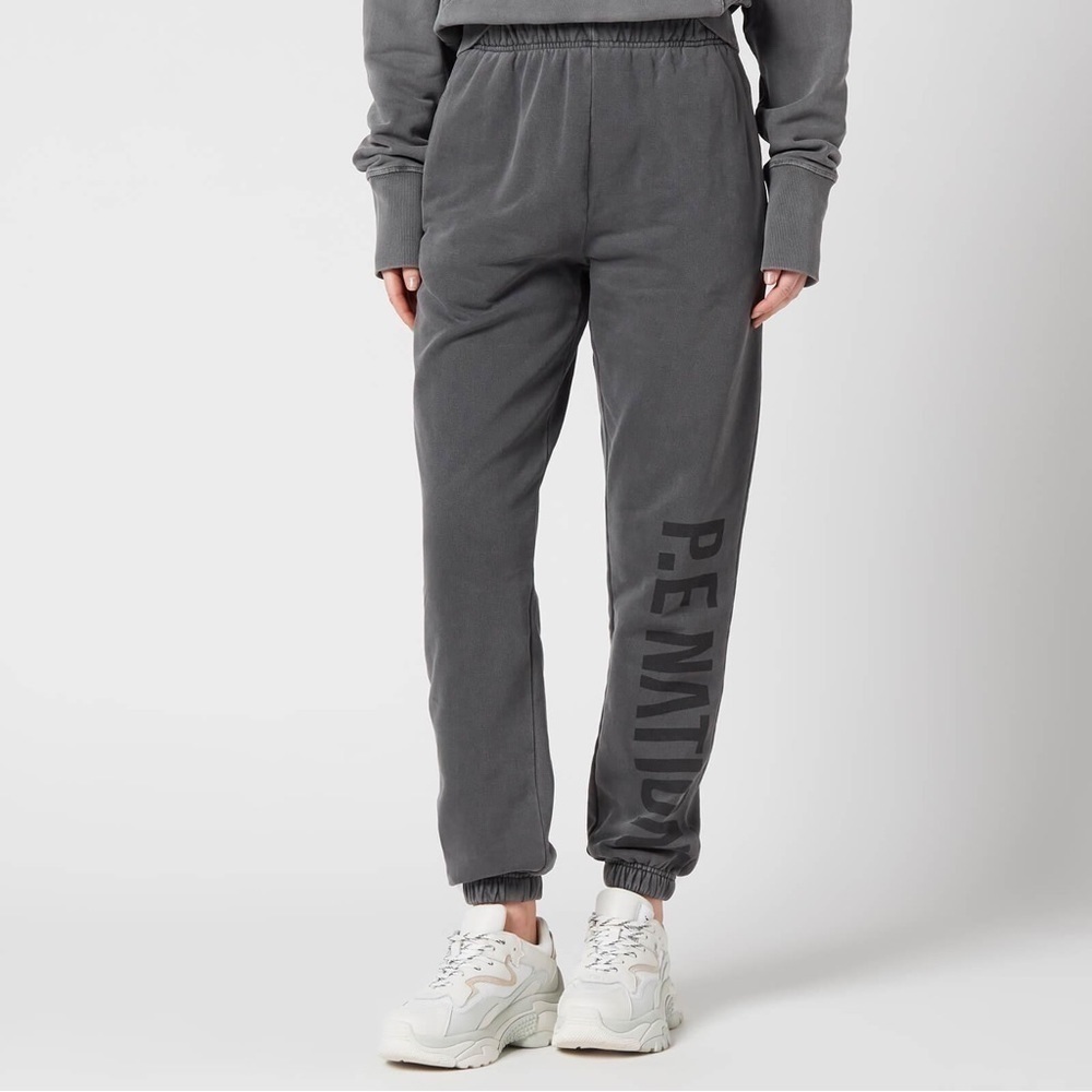P.E Nation Gray Mid Game Graphic Jogger Trackpants